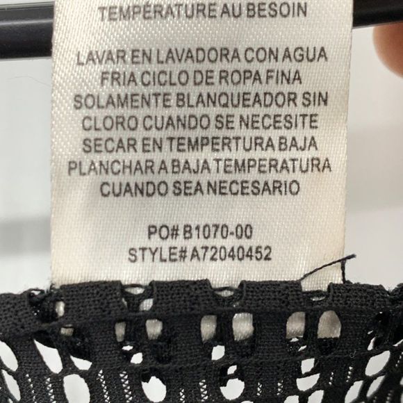 O'neill Swim Cover Size XL Net Black 3/4 sleeve Light weight v-neck 3271 - Picture 3 of 14